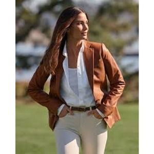 RALPH LAUREN BLACK LABEL *Imperfect* Lamb Leather Jacket